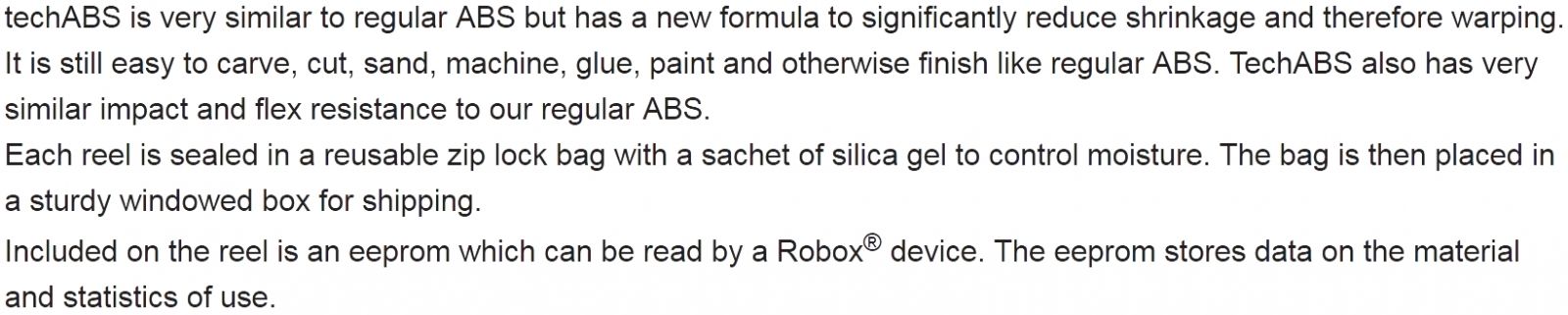 גלילי חוט TECH ABS למדפסת תלת מימד CEL ROBOX